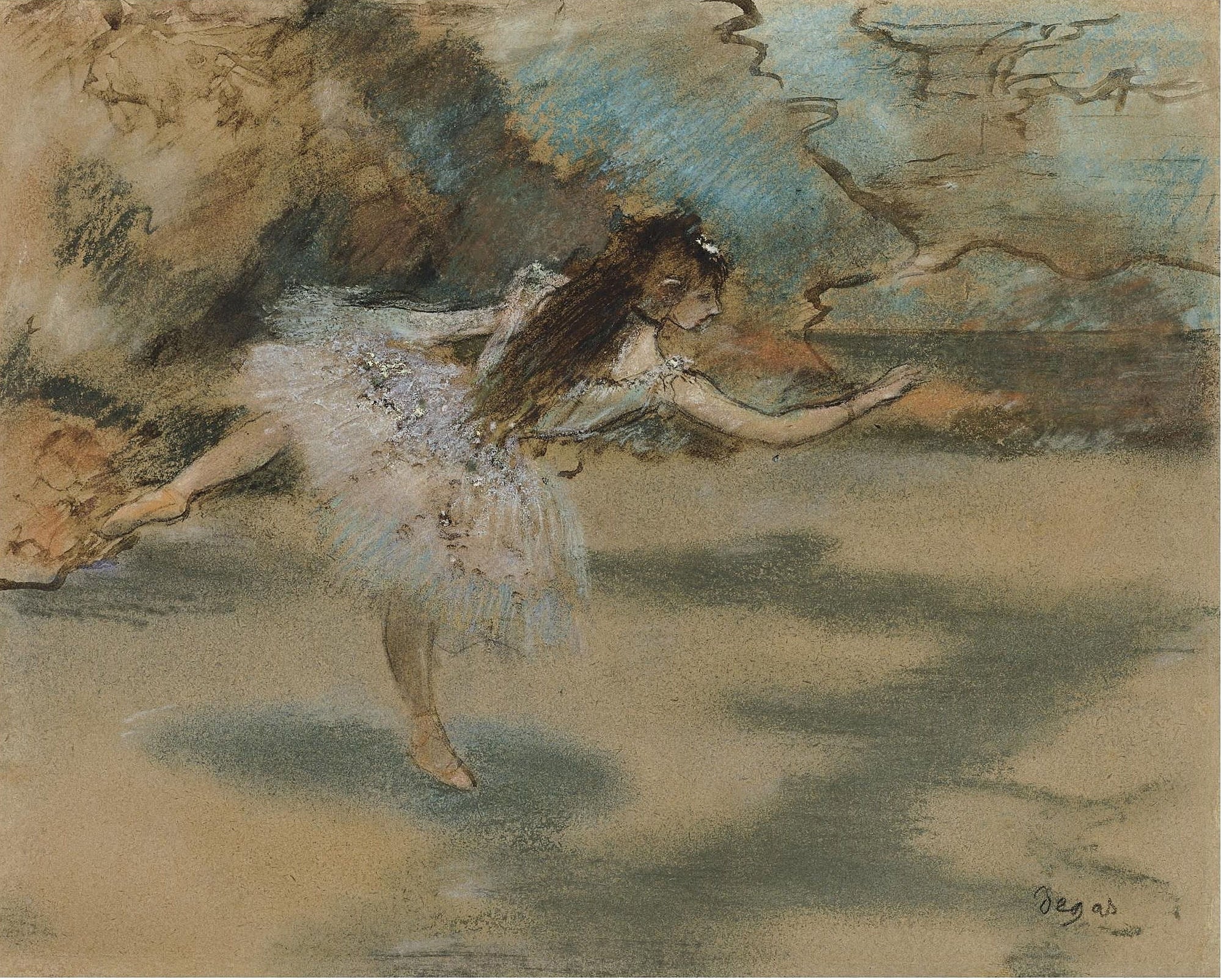 芭蕾舞女动态主题 - 舞蹈中的芭蕾舞者 - 展现芭蕾舞者灵动姿态 