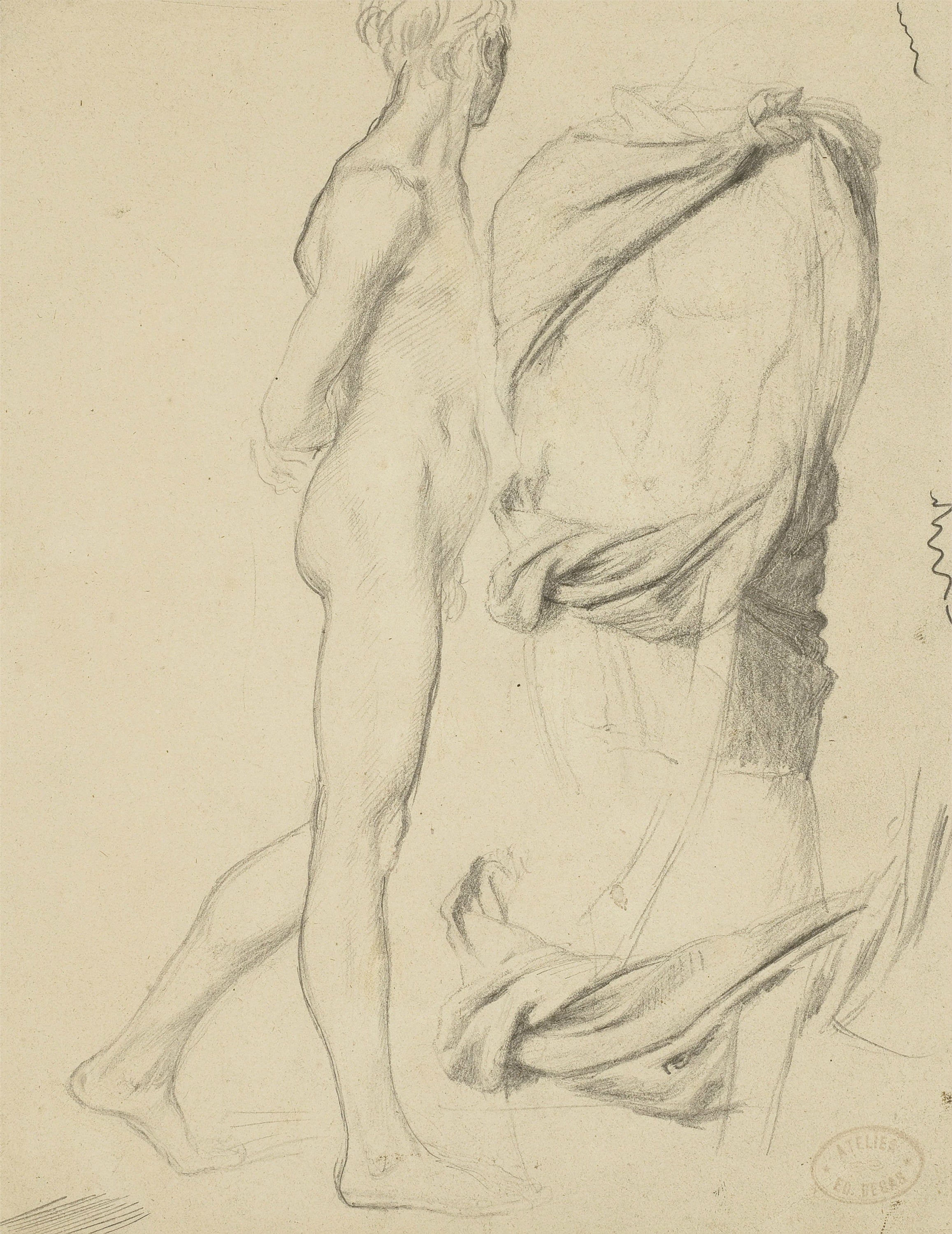 其他 - 人体与布料素描 - 人体布料的生动素描 