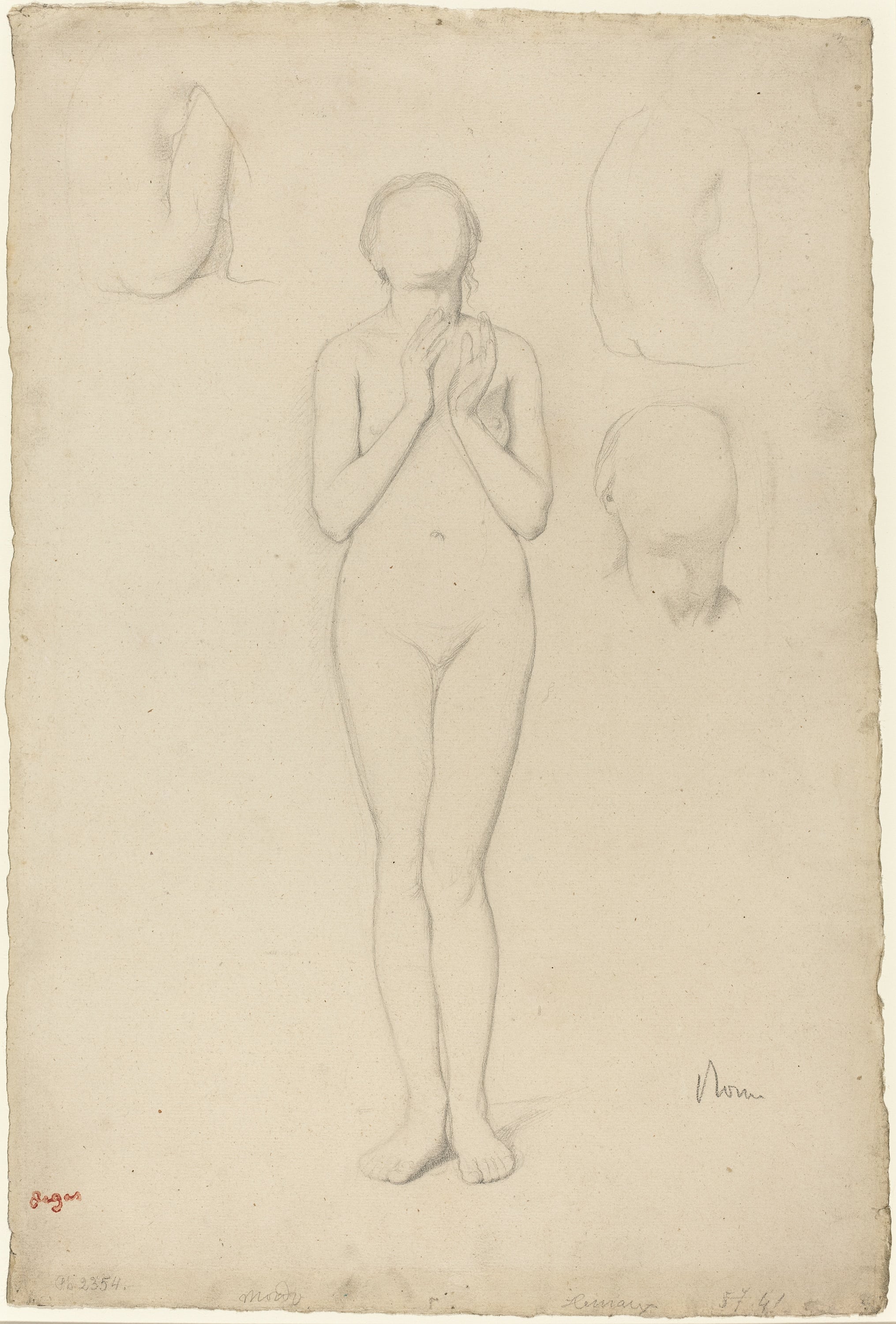 其他 - 未知名人体素描 - 人体姿态及局部素描 