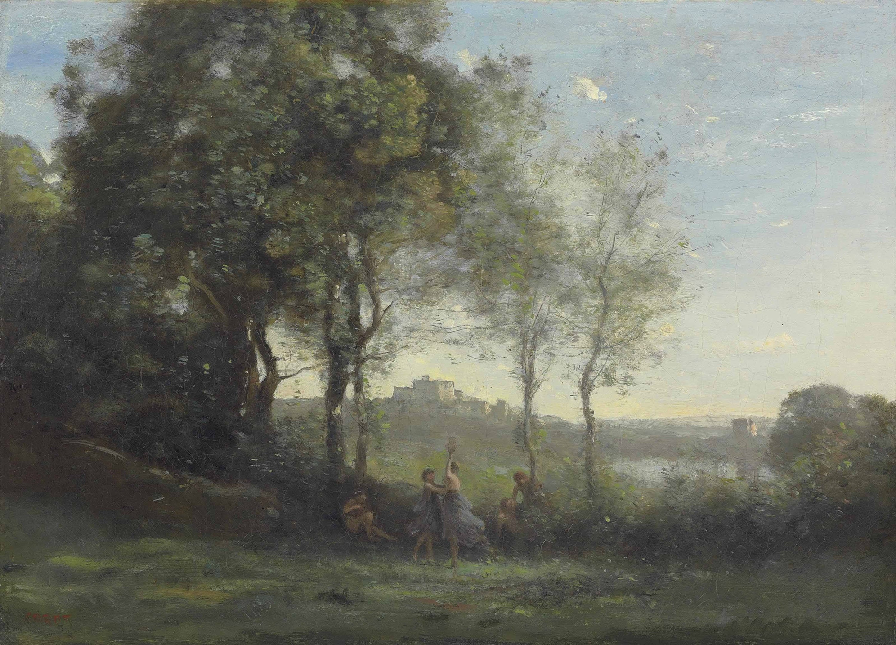 人物与自然融合主题 - 无具体名字 - 人物于自然间悠然活动 