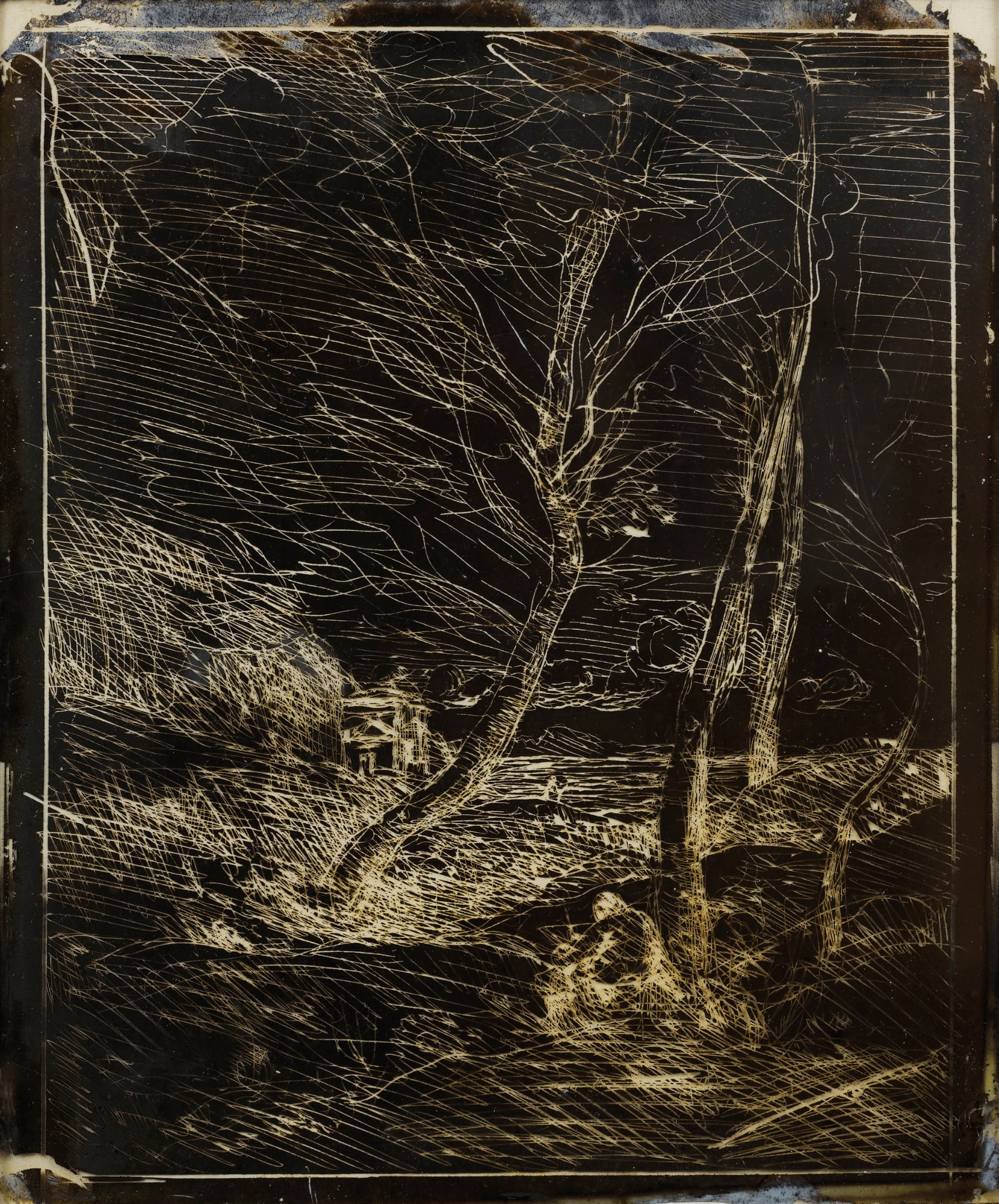 朦胧意境营造主题 - 未知 - 线条勾勒朦胧自然景象 