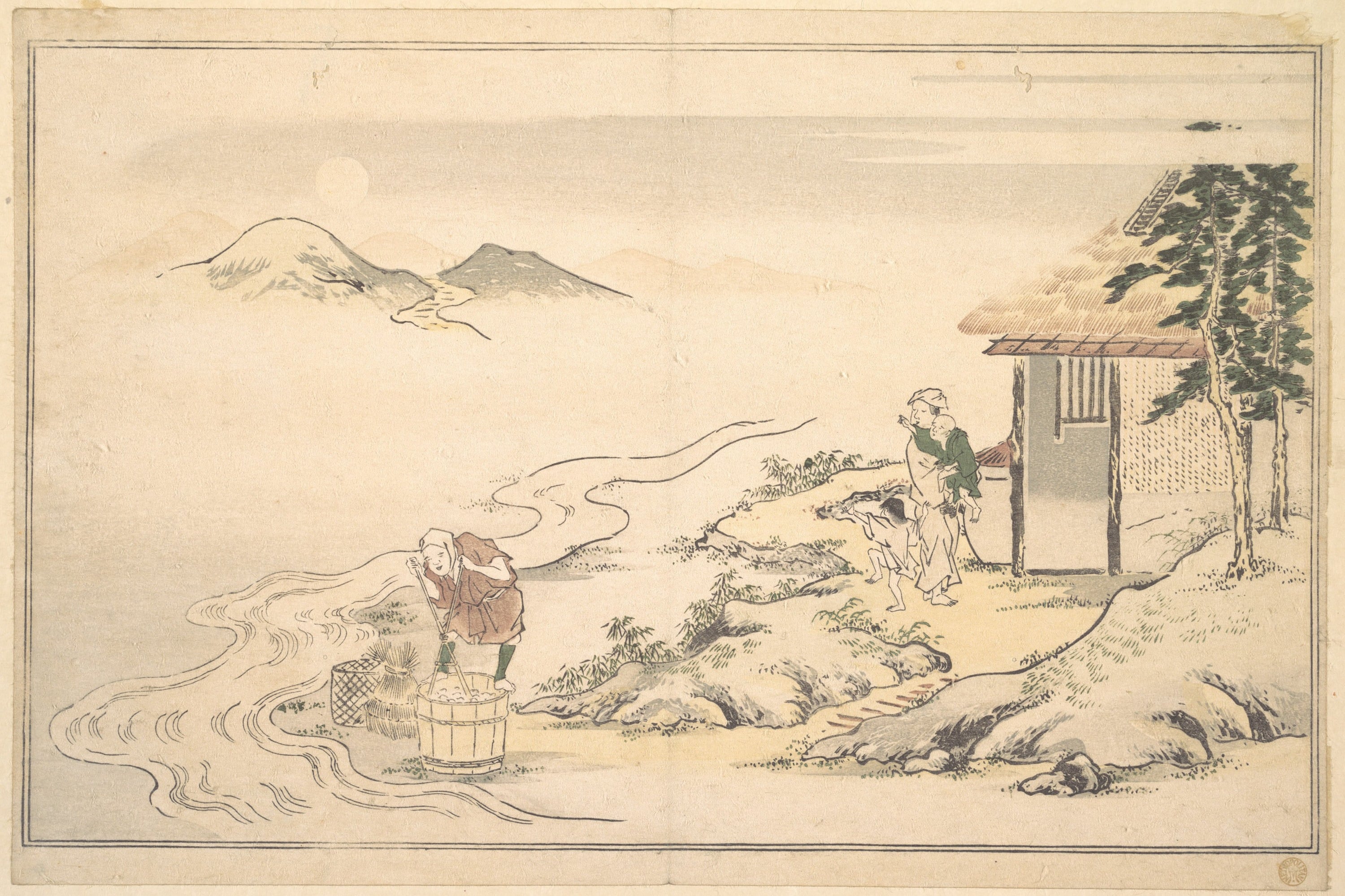 风俗场景描绘主题 - 乡村生活图景 - 展现乡村日常劳作景象 