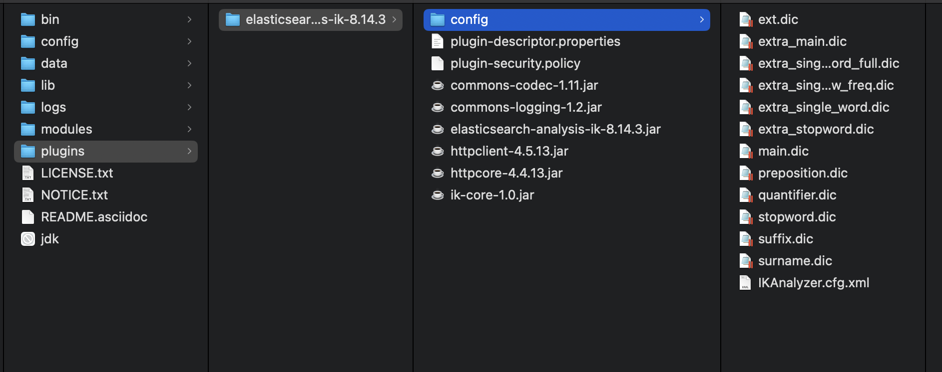 ik分词器安装成功的文件夹 ik分词器安装成功的文件夹