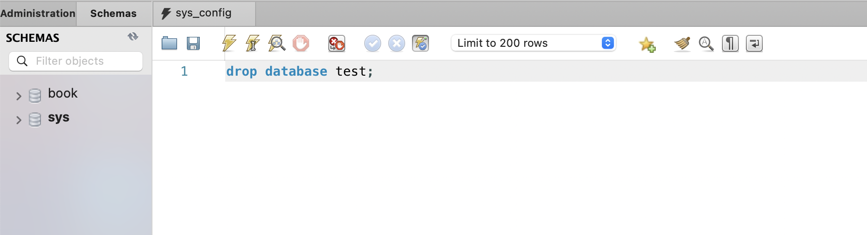 mysql删除数据库 mysql删除数据库