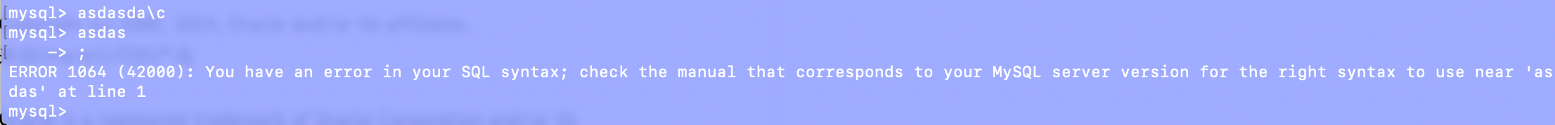 \c结尾 sql语句不执行