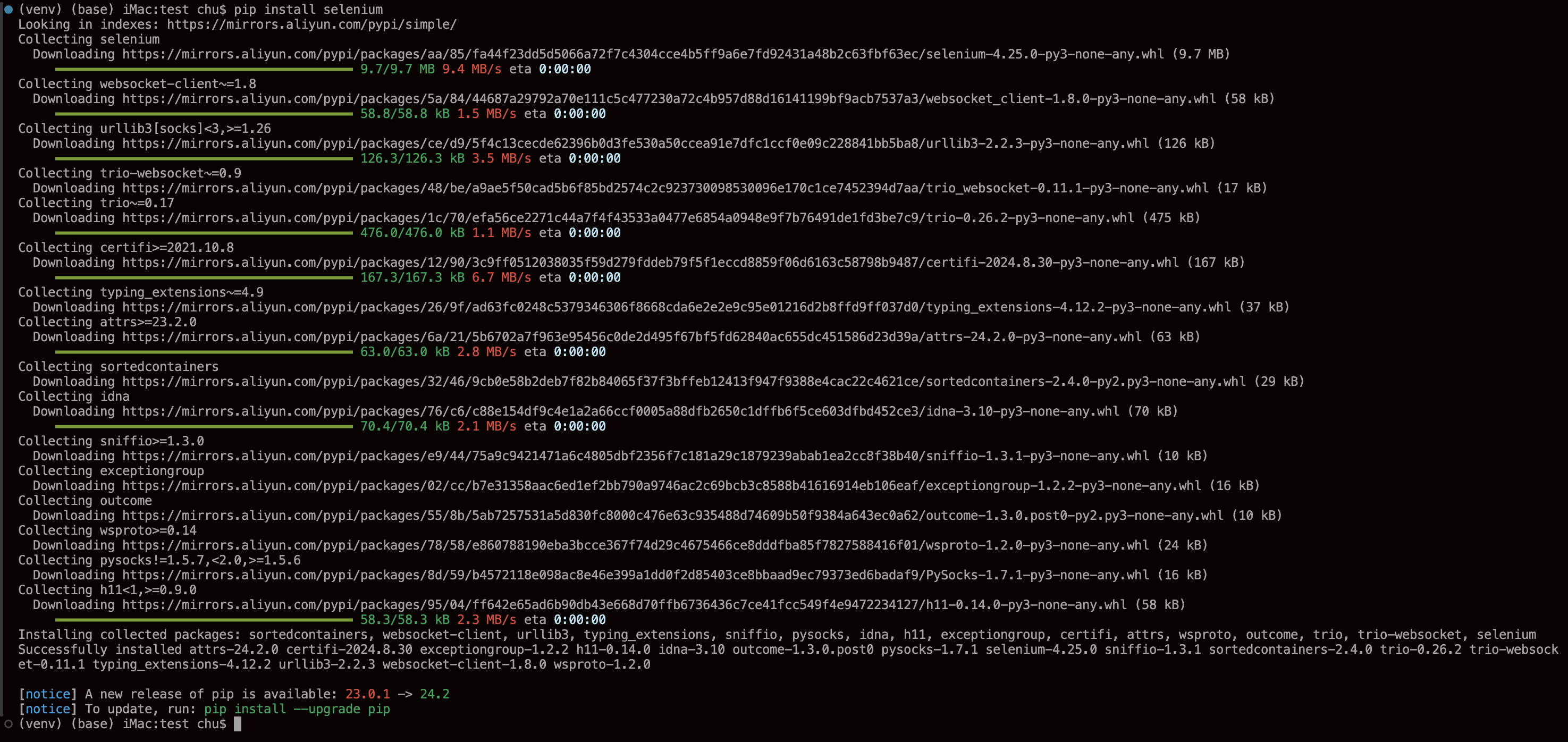 pip安装selenium pip安装selenium