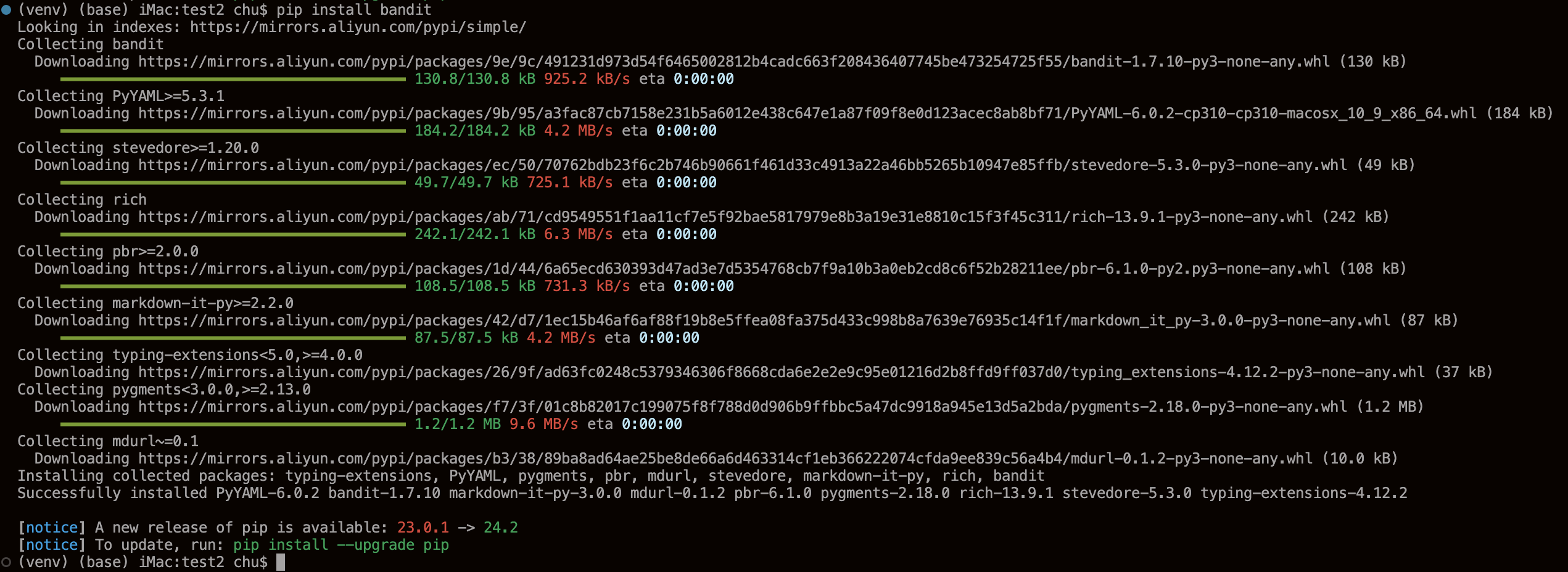 pip安装bandit pip安装bandit