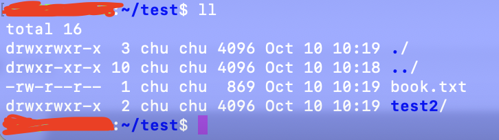 ll查看文件权限