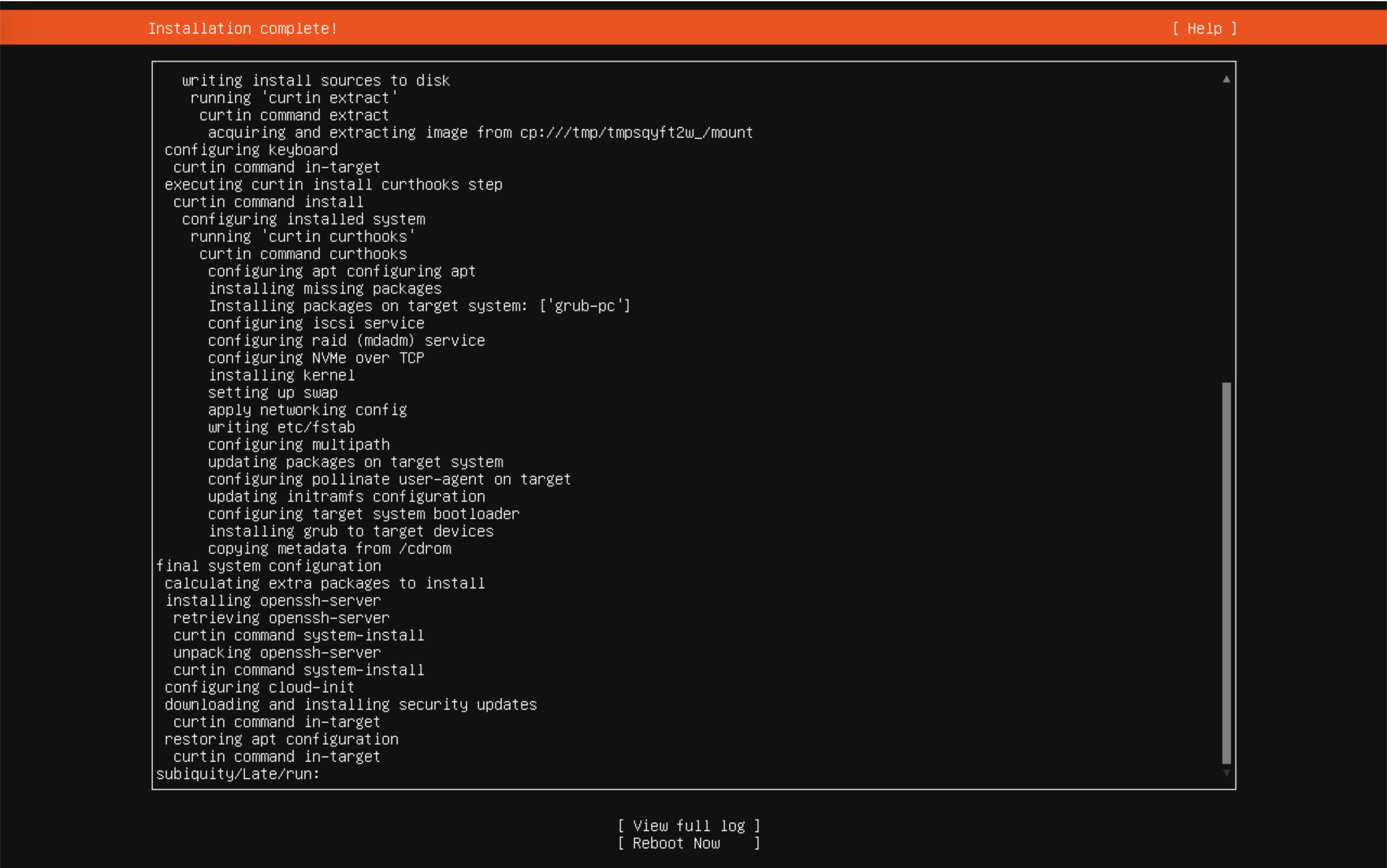 安装完成 安装完成